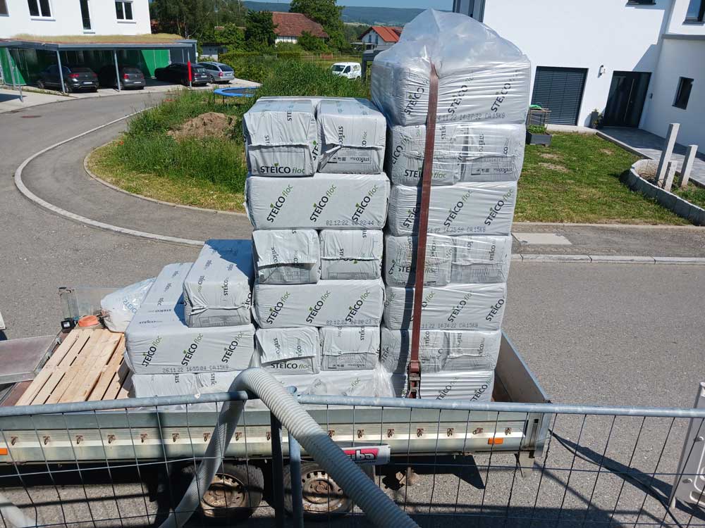 Dämmmaterial-Zellulose